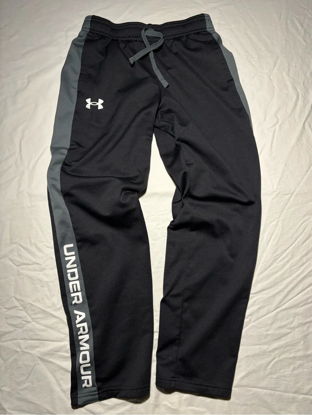 Under Armour Boys' UA Brawler 2.0 Pants Black Grey White Youth Size Medium